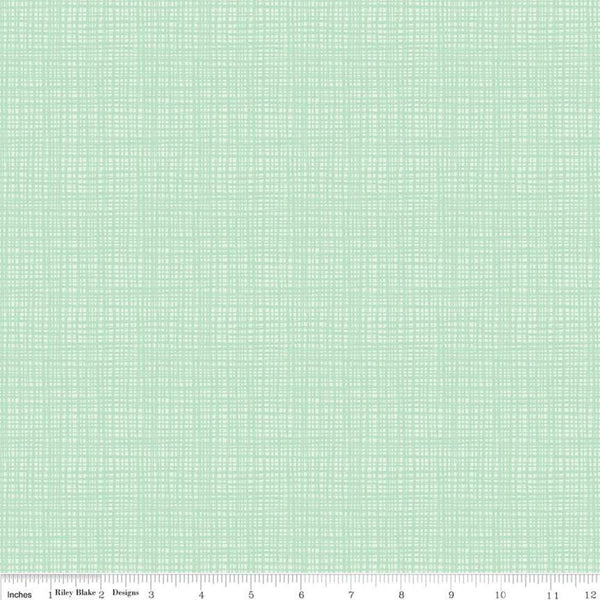 SALE Texture C610 Sweet Mint by Riley Blake Designs - Sketched Tone-on-Tone Irregular Grid Green - Quilting Cotton Fabric