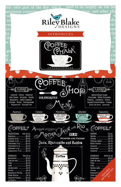 SALE Coffee Chalk 2.5 Inch Rolie Polie Jelly Roll 40 pieces - Riley Blake Designs - Precut Pre cut Bundle - Quilting Cotton Fabric