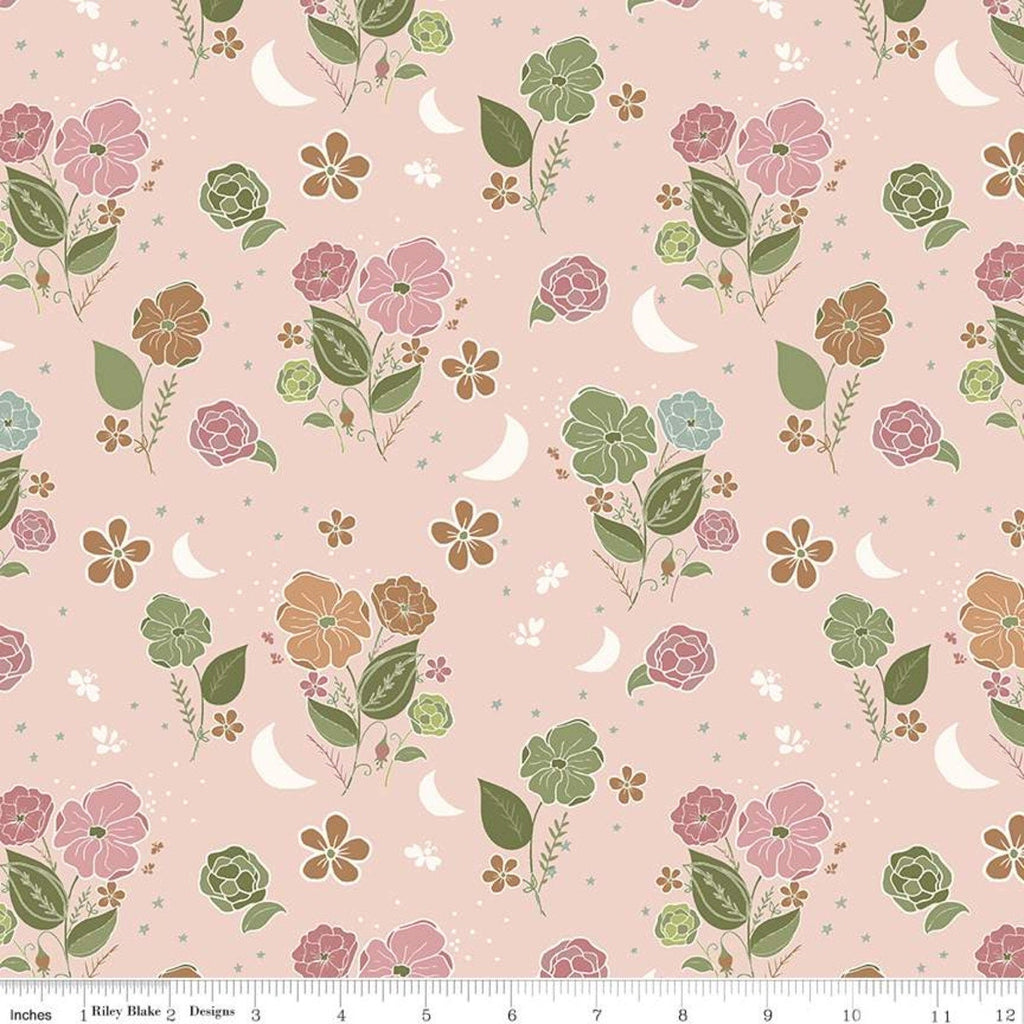 SALE Beneath the Western Sky Main C11190 Pink - Riley Blake Designs - Floral Flowers - Quilting Cotton Fabric