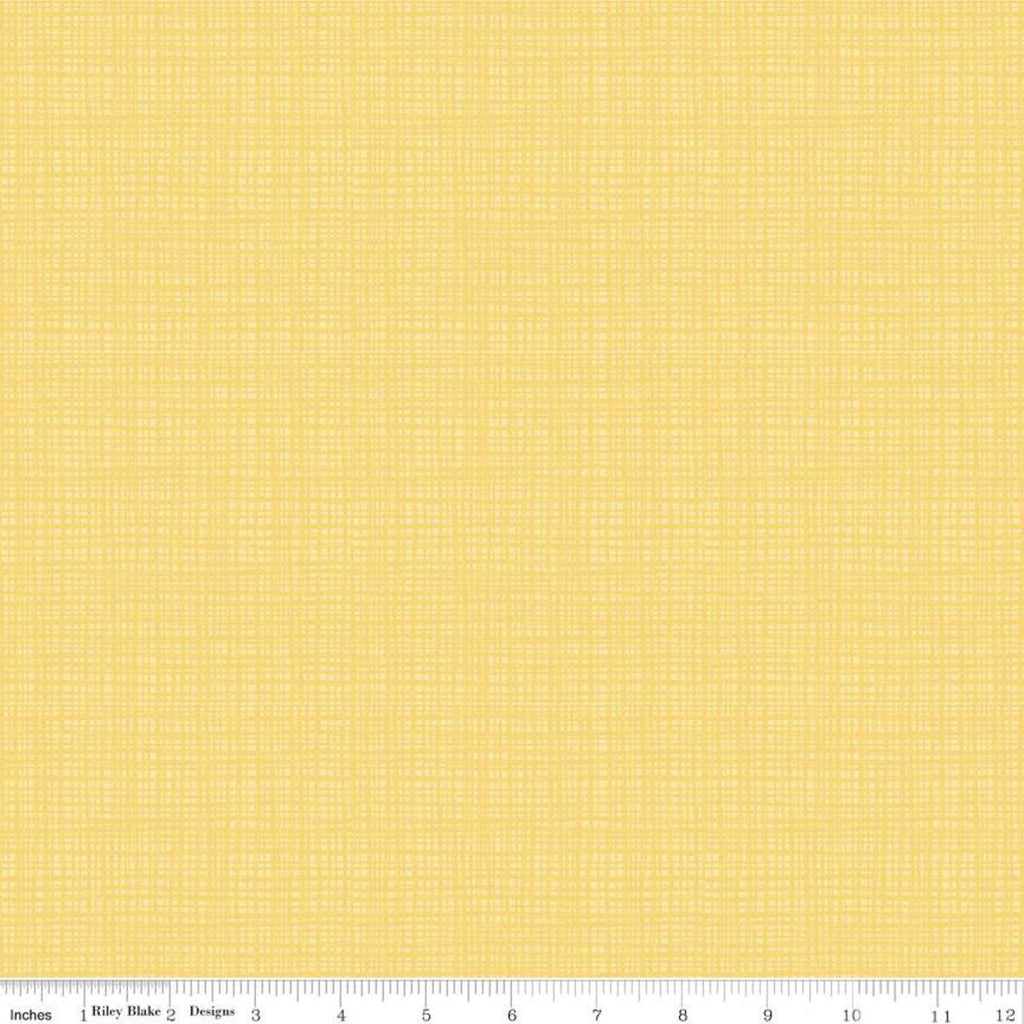 SALE Texture C610 Buttercream by Riley Blake Designs - Sketched Tone-on-Tone Irregular Grid Yellow - Quilting Cotton Fabric