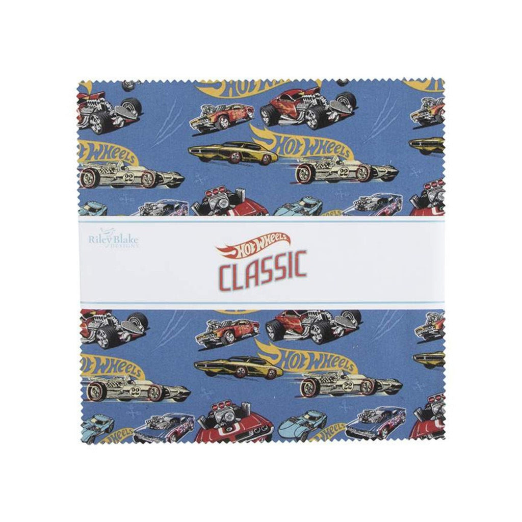 SALE Hot Wheels Classic Layer Cake 10" Stacker Bundle - Riley Blake Designs - 42 piece - Quilting Cotton Fabric -  LIcensed Product