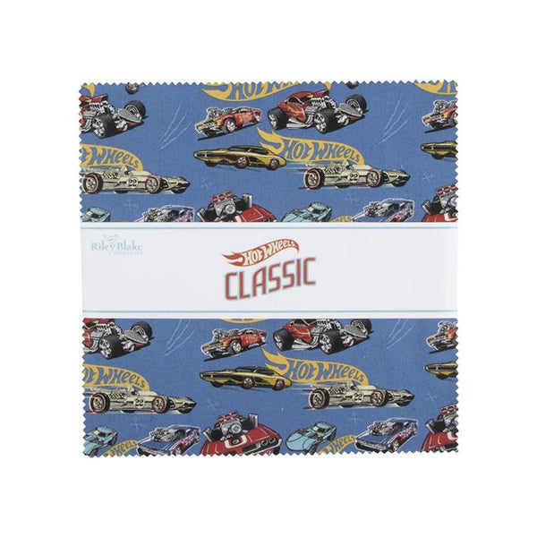 SALE Hot Wheels Classic Layer Cake 10" Stacker Bundle - Riley Blake Designs - 42 piece - Quilting Cotton Fabric -  LIcensed Product