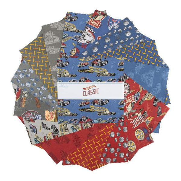 SALE Hot Wheels Classic Layer Cake 10" Stacker Bundle - Riley Blake Designs - 42 piece - Quilting Cotton Fabric -  LIcensed Product