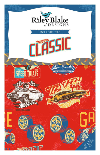 SALE Hot Wheels Classic Layer Cake 10" Stacker Bundle - Riley Blake Designs - 42 piece - Quilting Cotton Fabric -  LIcensed Product