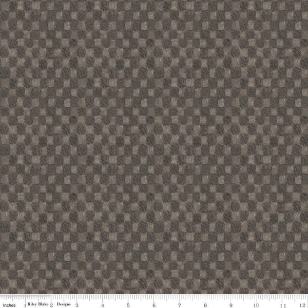 SALE For the Love of Nature Check C11374 Gray - Riley Blake Designs - Checks Checkered Checkerboard - Quilting Cotton Fabric
