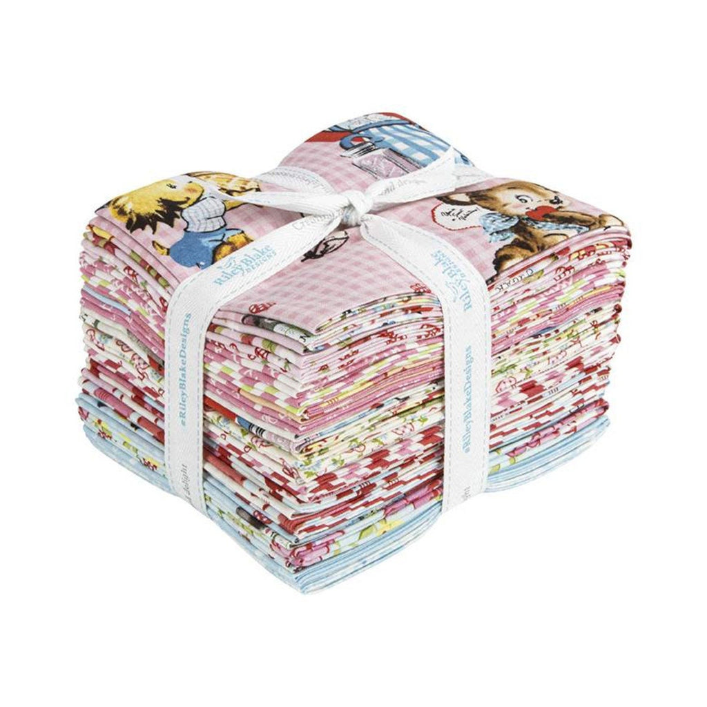 SALE Sugar and Spice Fat Quarter Bundle - 21 pieces - Riley Blake Designs - Pre cut Precut - Valentine's Day - Quilting Cotton Fabric