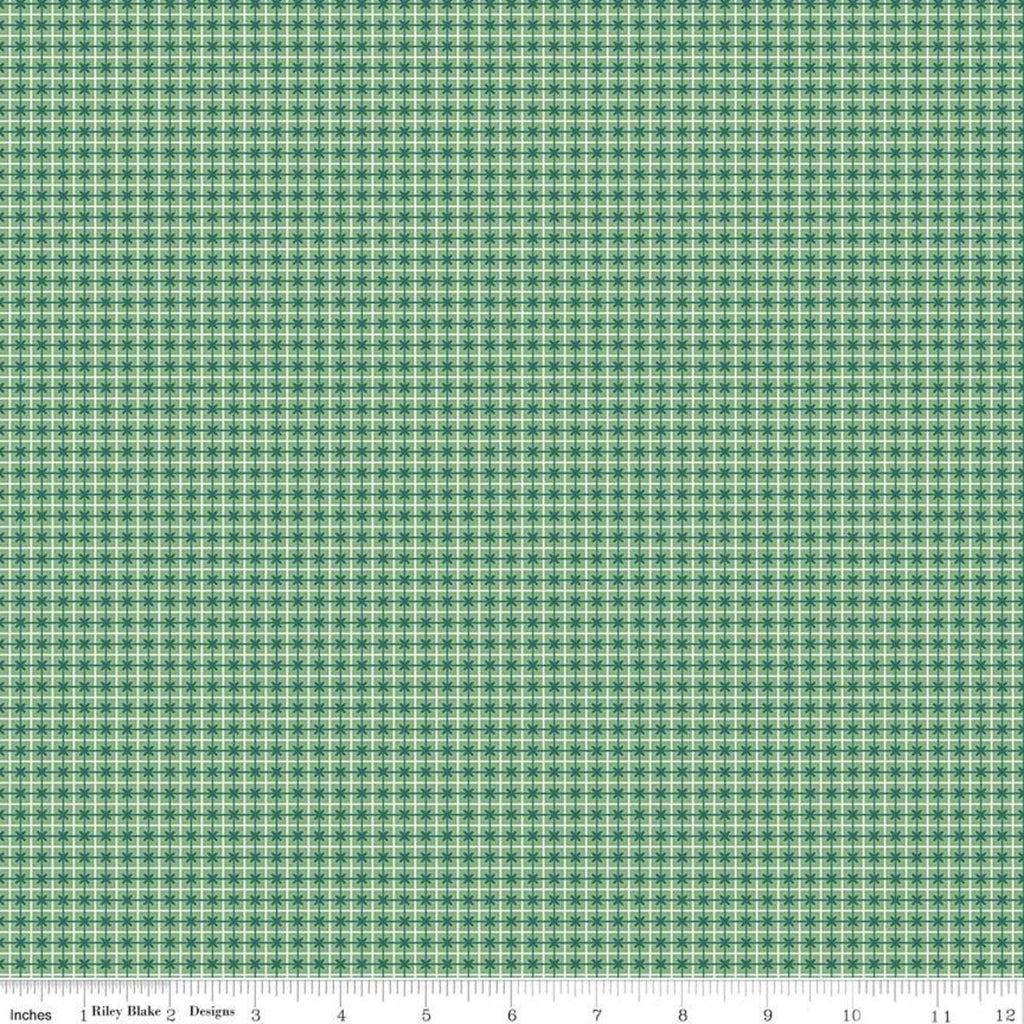 SALE Bee Plaids Sweater C12036 Alpine by Riley Blake Designs - Geometric Grid Plaid - Lori Holt - Quilting Cotton Fabric