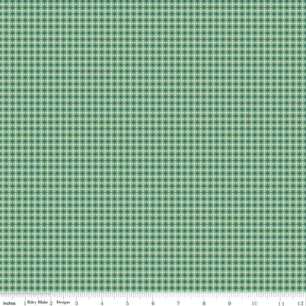 SALE Bee Plaids Sweater C12036 Alpine by Riley Blake Designs - Geometric Grid Plaid - Lori Holt - Quilting Cotton Fabric