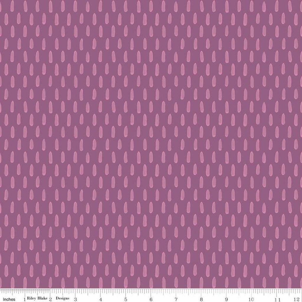 SALE Blissful Blooms Tonal C11915 Purple - Riley Blake Designs - Brush Strokes Tone-on-Tone - Quilting Cotton Fabric