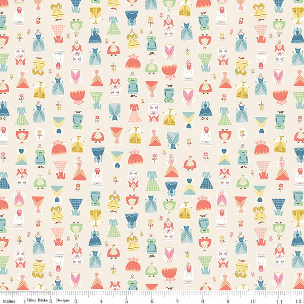 SALE Little Women Dresses C11874 Cream - Riley Blake Designs - Louisa May Alcott Clothes Clothing - Quilting Cotton Fabric
