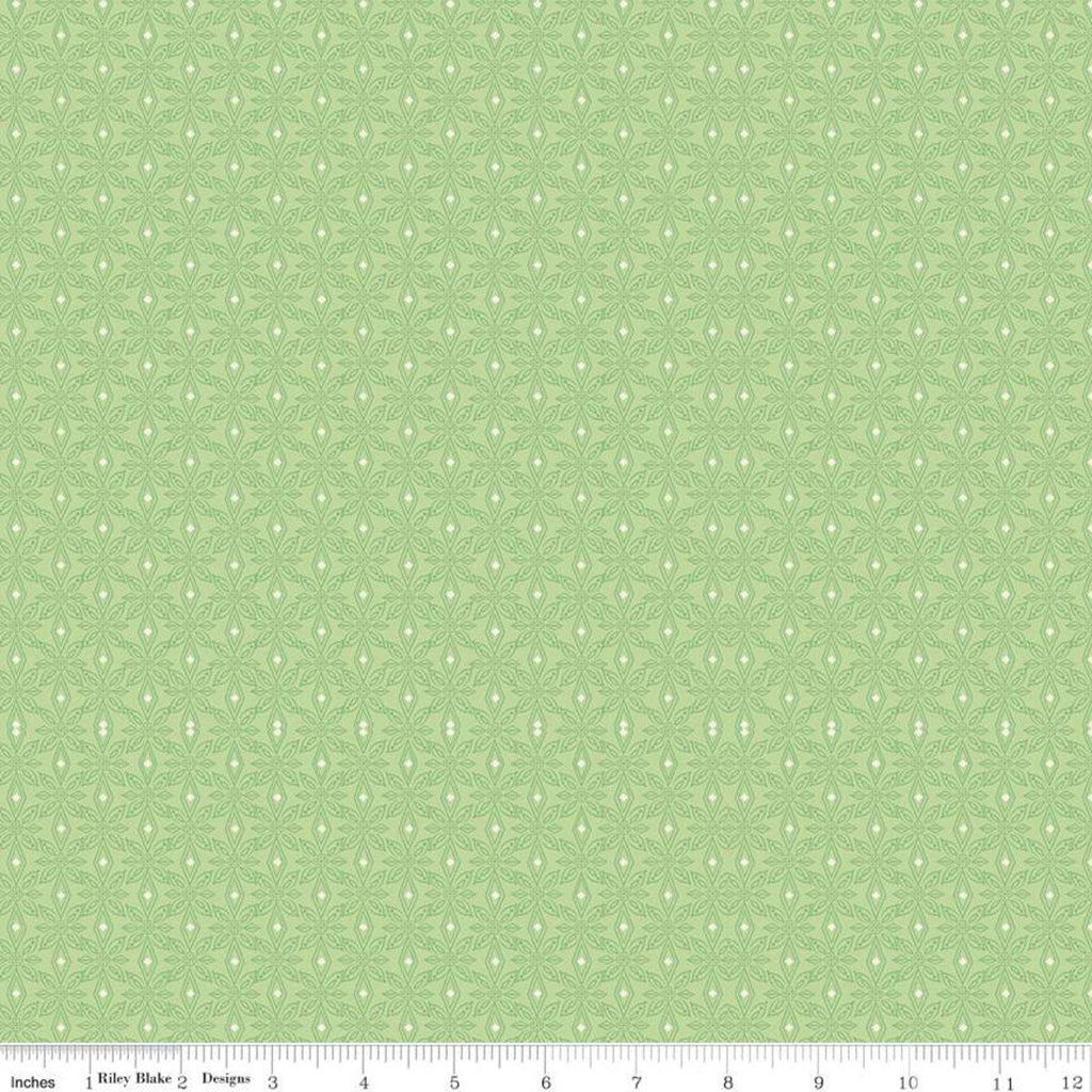 SALE Little Women Wallpaper C11876 Sweet Pea - Riley Blake - Louisa May Alcott Geometric Tone-on-Tone Damask  - Quilting Cotton Fabric