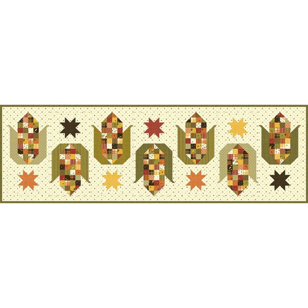 SALE Let's Pop Some Corn Runner and Quilt PATTERN P157 by Sandy Gervais - Riley Blake Designs- INSTRUCTIONS Only - Charm Pack Friendly