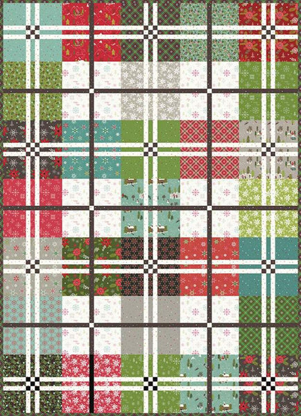 SALE Gone Plaid Quilt PATTERN P154 by Heather Peterson - Riley Blake Designs - INSTRUCTIONS Only - 10" Square/Layer Cake Friendly