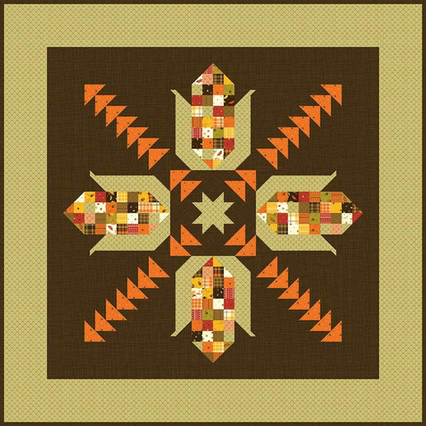 SALE Let's Pop Some Corn Runner and Quilt PATTERN P157 by Sandy Gervais - Riley Blake Designs- INSTRUCTIONS Only - Charm Pack Friendly