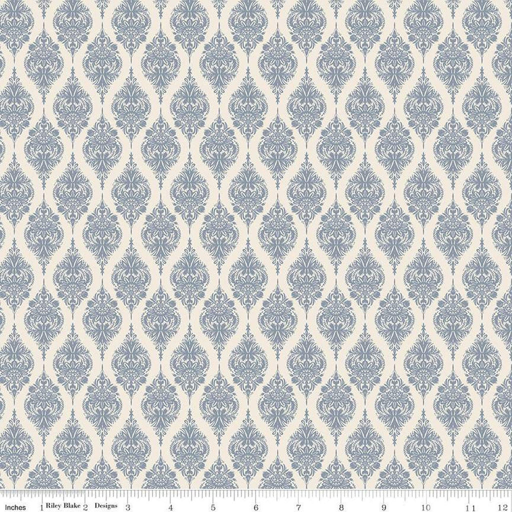 SALE Elegance Exquisite C12226 Ivory by Riley Blake Designs - Damask Design - Quilting Cotton Fabric
