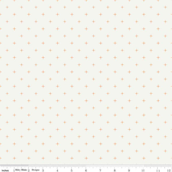 SALE Wildwood Wander Compass C12436 Cream - by Riley Blake Designs - Four-Point Stars Geometric - Quilting Cotton Fabric
