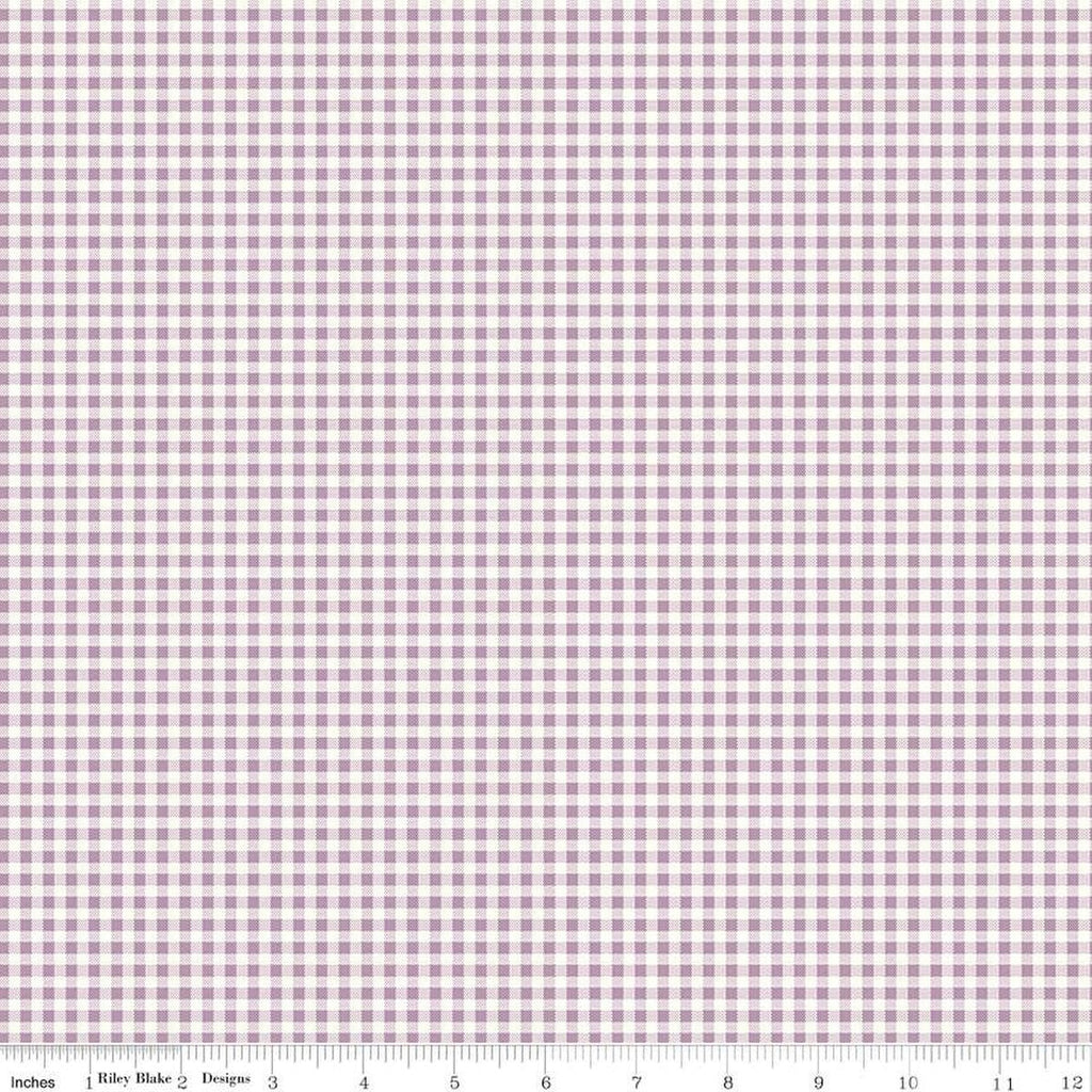 SALE Bee Ginghams Jennifer C12559 Heirloom Taffy - Riley Blake - 1/4" PRINTED Gingham Dotted Square - Lori Holt - Quilting Cotton Fabric