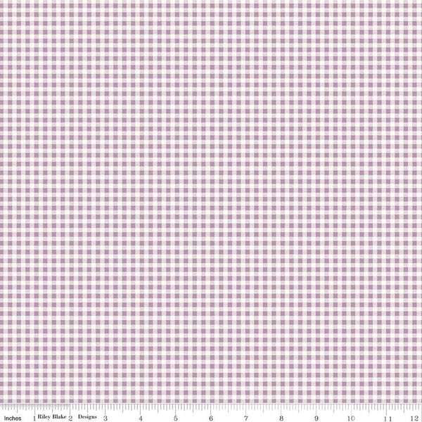 SALE Bee Ginghams Jennifer C12559 Heirloom Taffy - Riley Blake - 1/4" PRINTED Gingham Dotted Square - Lori Holt - Quilting Cotton Fabric