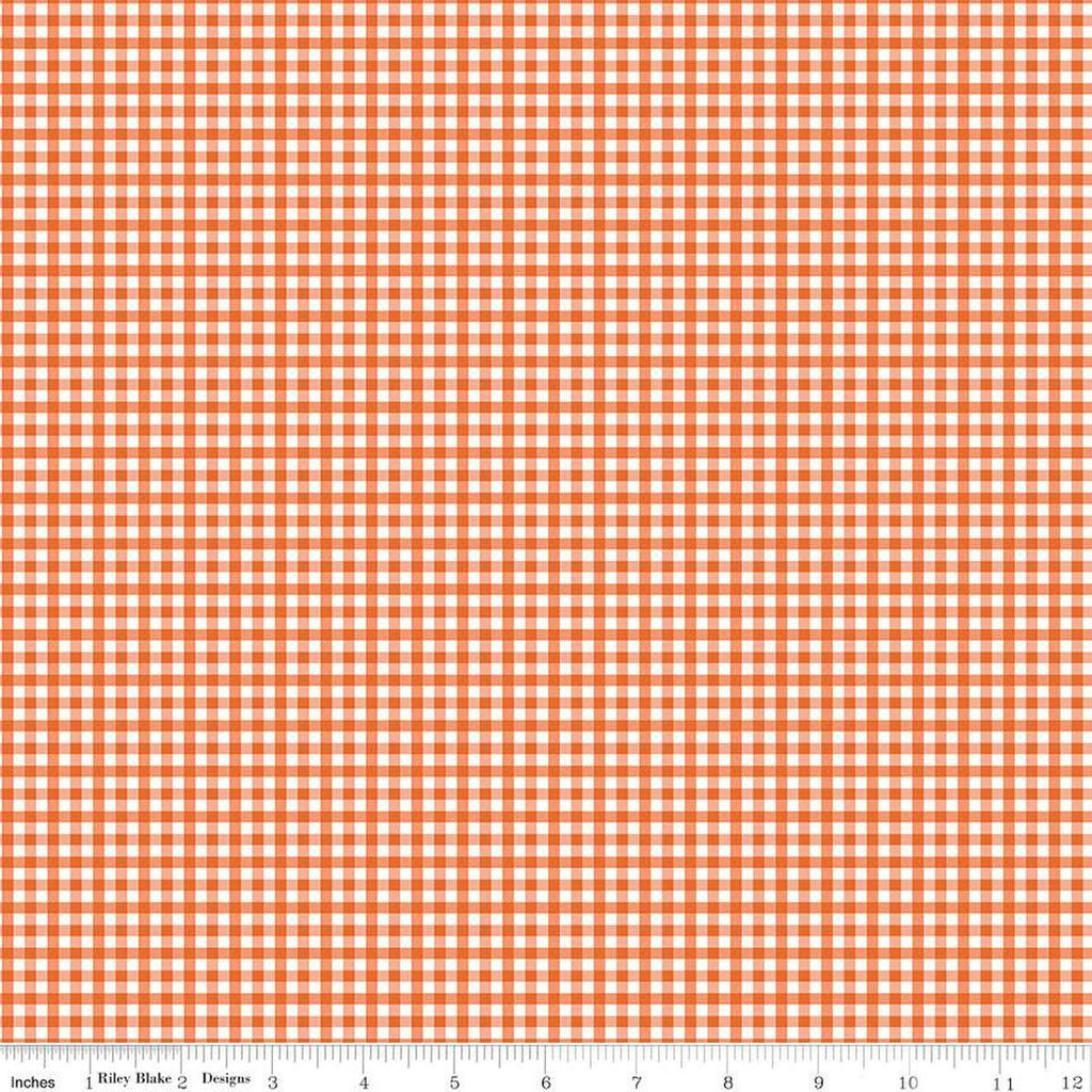 SALE Bee Ginghams Camille C12560 Autumn - Riley Blake Designs - 1/8" PRINTED Gingham Plaid Checks - Lori Holt - Quilting Cotton Fabric
