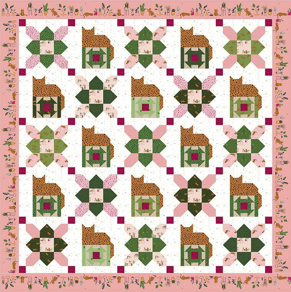 SALE Catnip Quilt PATTERN P156 by Amanda Niederhauser - Riley Blake Designs - INSTRUCTIONS Only - Fat Quarter Friendly Cat Cats