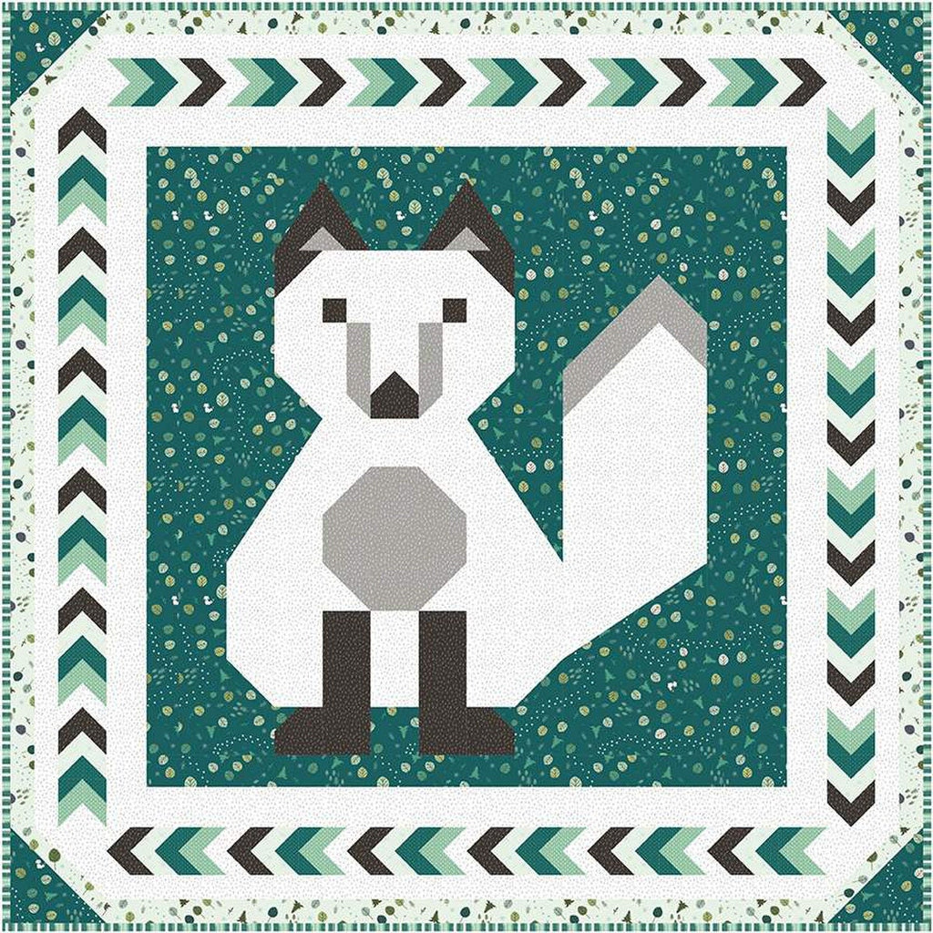 SALE Fox Cub Crib Quilt PATTERN P177 by Bee Sew Inspired - Riley Blake Designs - INSTRUCTIONS Only - Piecing Fox Club