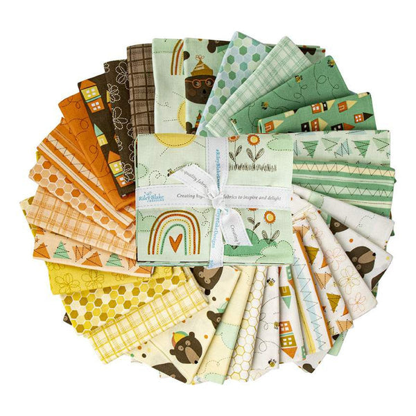 SALE Bumble and Bear Fat Quarter Bundle - 29 Pieces - Riley Blake Designs - Pre cut Precut - Children's - Quilting Cotton Fabric