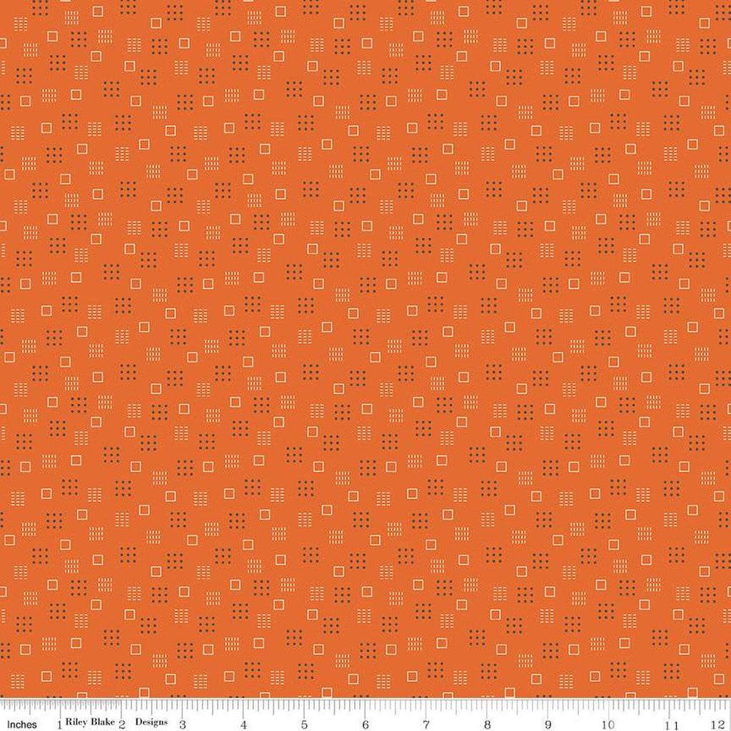 SALE Calico Squares C12849 Autumn - Riley Blake Designs - Lori Holt - Geometric - Quilting Cotton Fabric