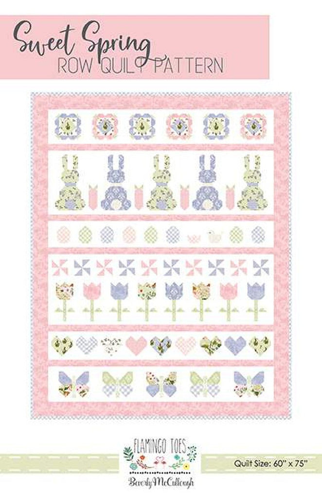Sweet Spring Row Quilt PATTERN P138 by Beverly McCullough - Riley Blake Designs - INSTRUCTIONS Only - Pieced Fat Quarter Friendly