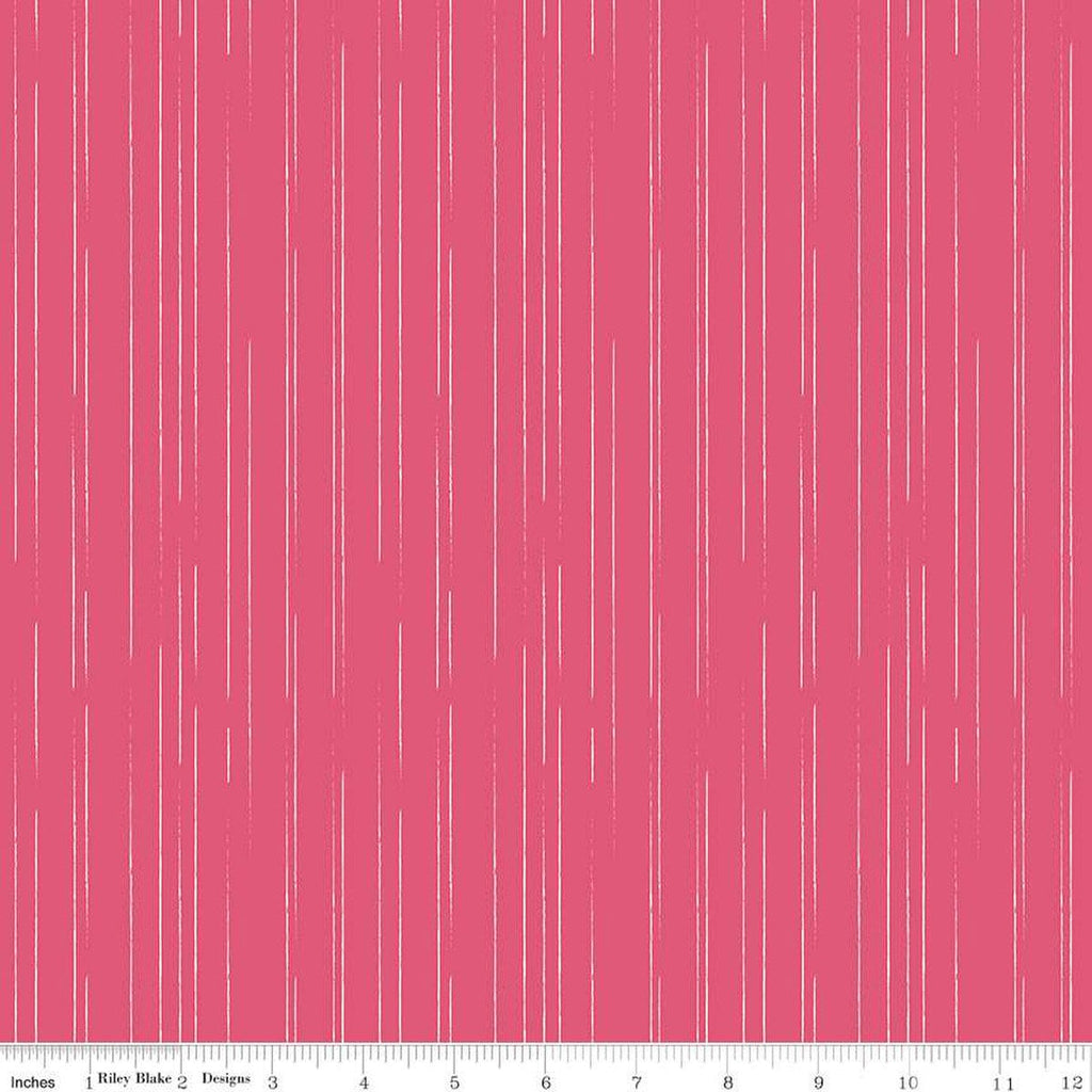 SALE South Hill Stripes C12665 Raspberry - Riley Blake Designs - Stripe Lines - Quilting Cotton Fabric