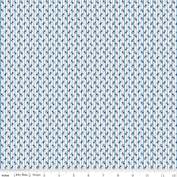 SALE The Collector's Home Curiosity Brights Millefleur Stripe A 01666805A - Riley Blake - Stripes - Liberty Fabrics - Quilting Cotton Fabric