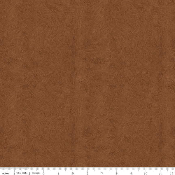 SALE Ride the Range Brush C12744 Brown - Riley Blake Designs - Tone-on-Tone Semi-Solid - Quilting Cotton Fabric