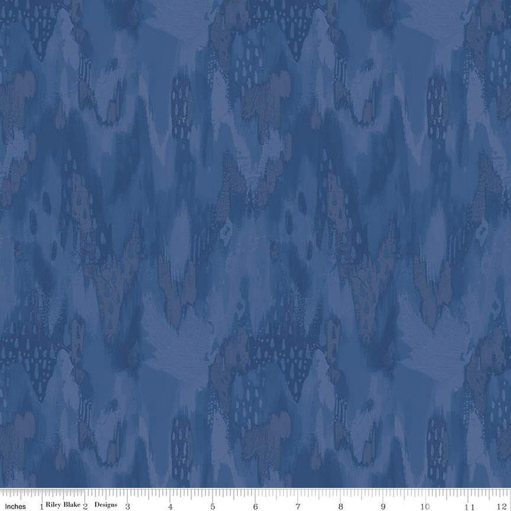 SALE Kindness, Always Tonal C13024 Navy - Riley Blake Designs - Tone-on-Tone Semi-Solid - Quilting Cotton Fabric