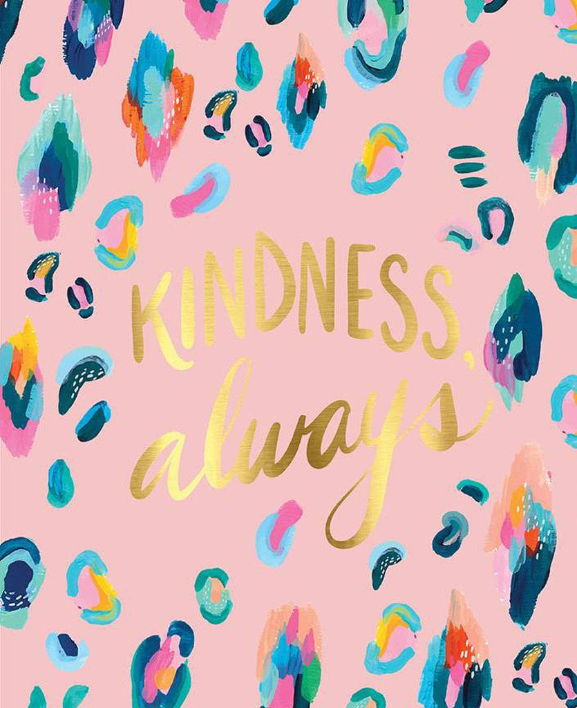 CLEARANCE Kindness, Always Panel PD13025 Frosting - Riley Blake Designs - DIGITALLY PRINTED Leopard Spots - Quilting Cotton Fabric