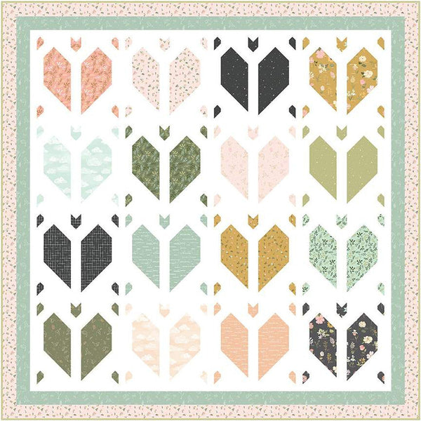 SALE Gracey Larson Feathers and Wings Quilt PATTERN P120 - Riley Blake - INSTRUCTIONS Only - Fat Quarter Friendly Piecing