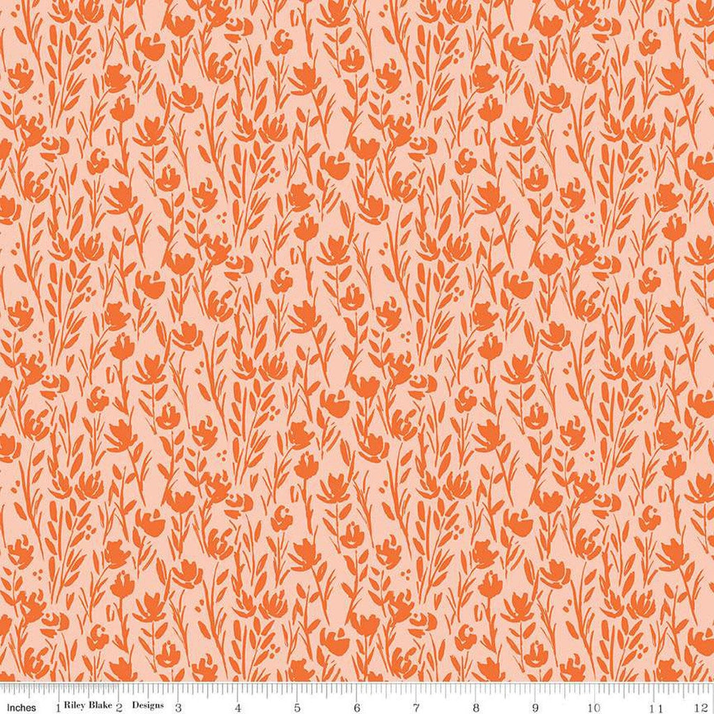 SALE Eden Tonal C12924 Marmalade by Riley Blake Designs - Floral Flowers - Quilting Cotton Fabric