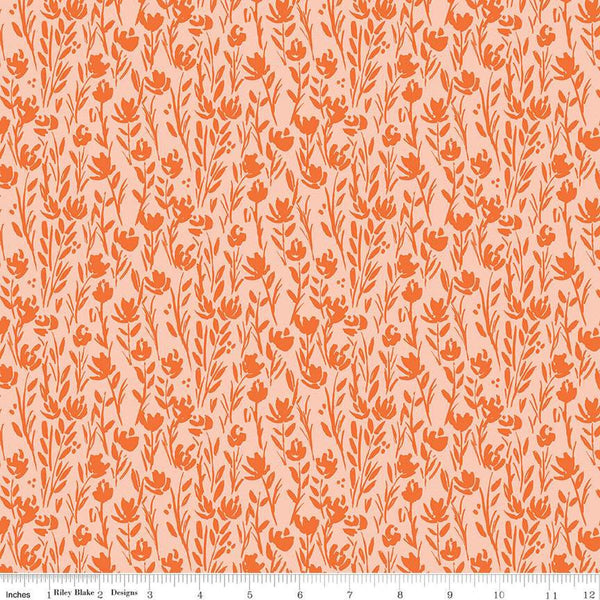 SALE Eden Tonal C12924 Marmalade by Riley Blake Designs - Floral Flowers - Quilting Cotton Fabric