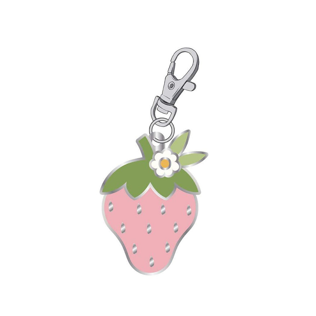 Lori Holt Enamel Happy Charm ST-24596 Strawberry - Riley Blake Designs - Approximately 1" x 1 1/2"