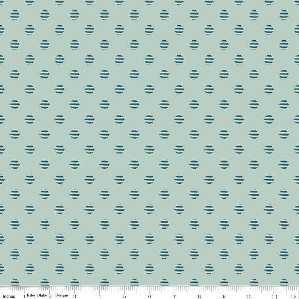 SALE Eden Hexagon C12925 Mist by Riley Blake Designs - Hexagons Hexies - Quilting Cotton Fabric