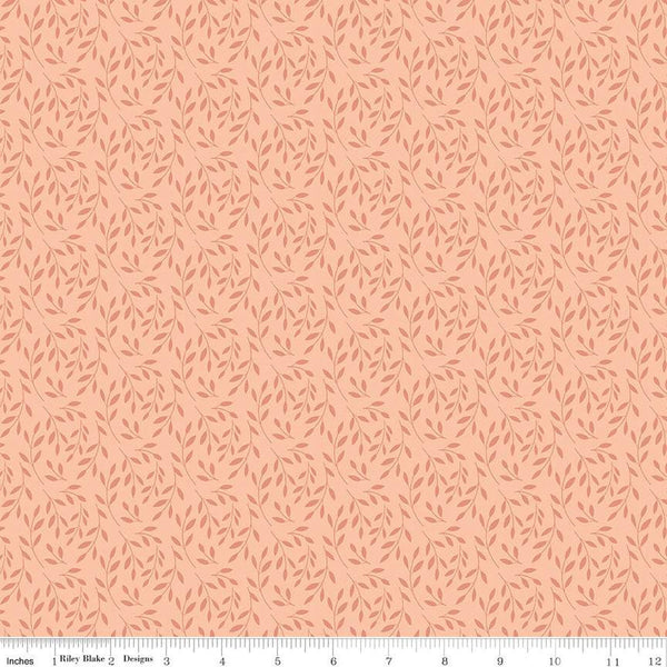SALE Ally's Garden Vines C13244 Blush by Riley Blake Designs - Leaf Leaves - Quilting Cotton Fabric