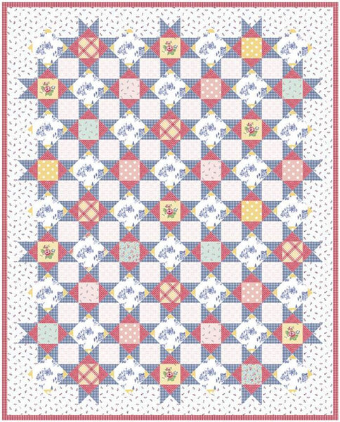 SALE Palace Court Quilt PATTERN P123 by Amy Smart - Riley Blake - INSTRUCTIONS Only - Snowball and Economy Blocks