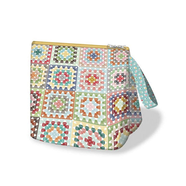 Happy Crochet Bags Home Decor LARGE Panel HD12045 by Riley Blake - Lori Holt - Lightweight Canvas Cotton