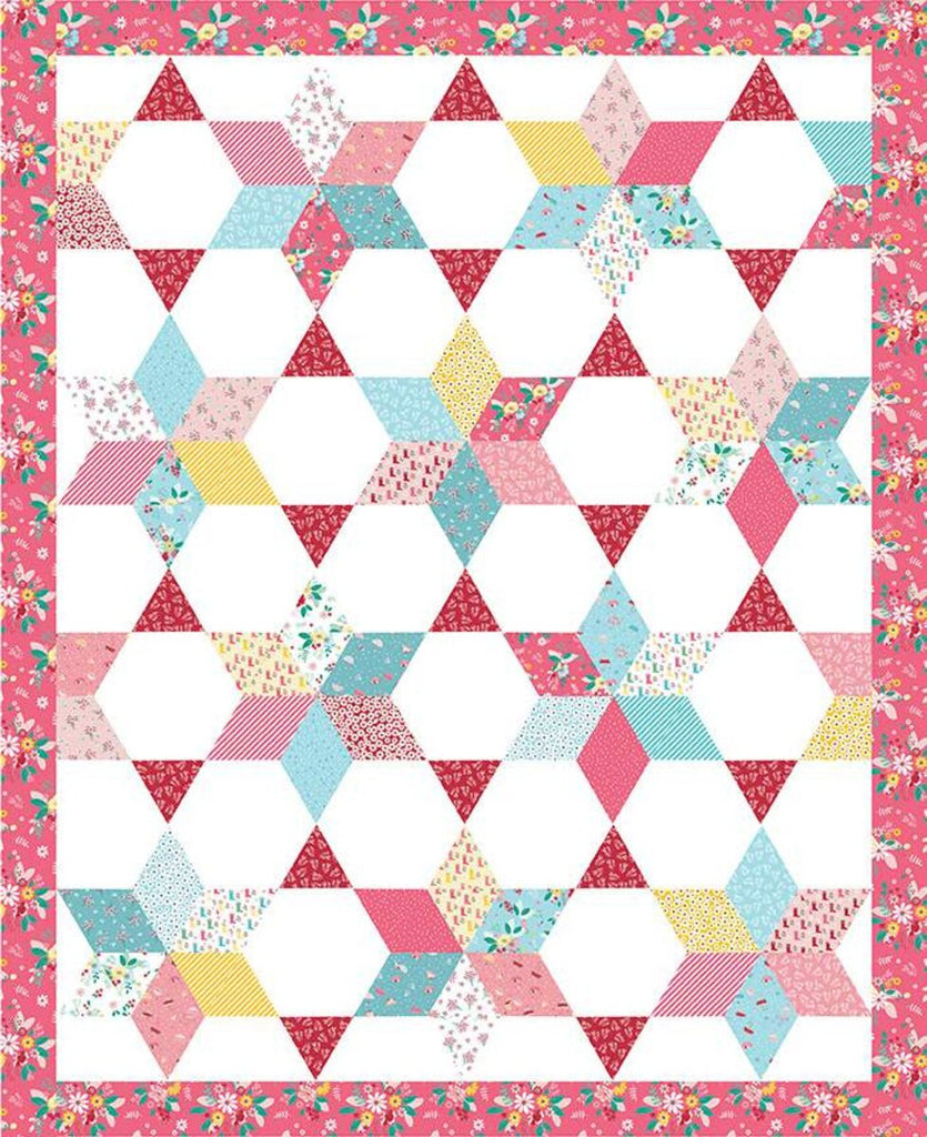SALE Vintage Star Quilt PATTERN P138 by Beverly McCullough - Riley Blake Designs - INSTRUCTIONS Only - 10" Stacker Friendly
