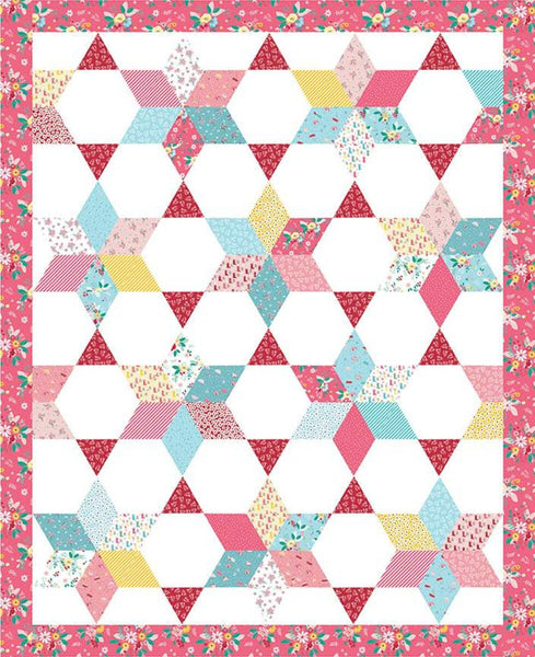 SALE Vintage Star Quilt PATTERN P138 by Beverly McCullough - Riley Blake Designs - INSTRUCTIONS Only - 10" Stacker Friendly