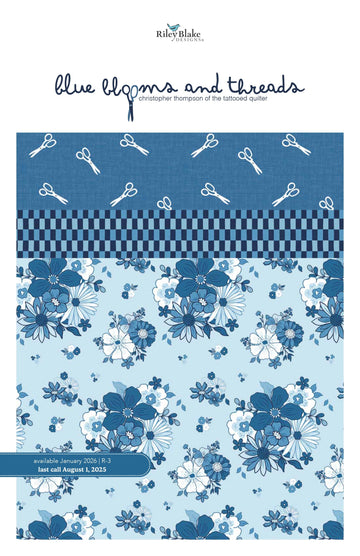 Blue Blooms and Threads