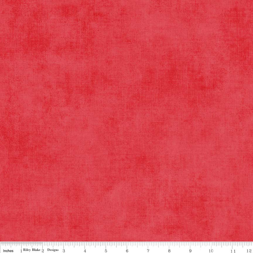 Fat Quarter End of Bolt Piece - SALE Shades Santa Red by Riley Blake Designs - Semisolid - Quilting Cotton Fabric