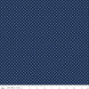 DEAL White on Navy Flat Swiss Dots - Riley Blake Designs - Blue Polka Dot - Quilting Cotton Fabric