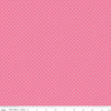 DEAL White on Hot Pink Flat Swiss Dots - Riley Blake Designs - Polka Dot - Quilting Cotton Fabric