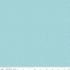 DEAL White on Aqua Flat Swiss Dots - Riley Blake Designs - Blue Polka Dot - Quilting Cotton Fabric