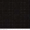 DEAL Rose Gold SPARKLE Flat Swiss Dot on Black - Riley Blake Designs - Polka Dots Copper Metallic -Quilting Cotton Fabric-choose your cut