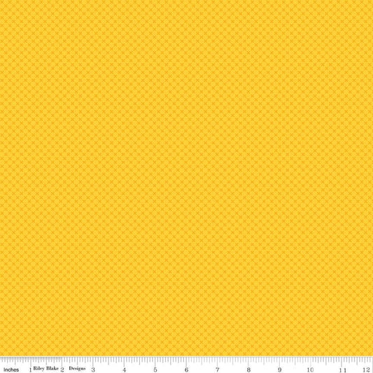 DEAL Yellow Kisses Tone on Tone - Riley Blake Designs - Basic Coordinate - Quilting Cotton Fabric